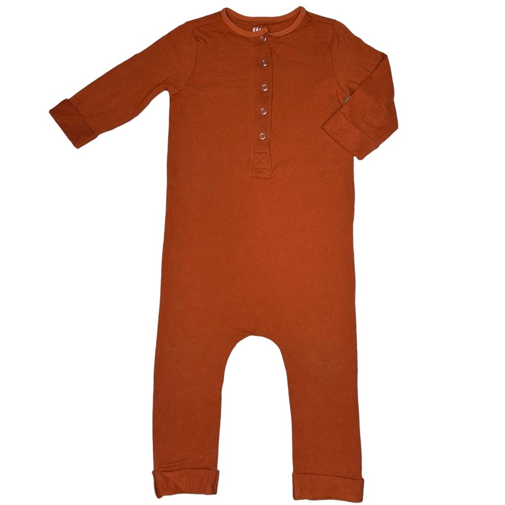 Rags Essentials‎ Rolled 3/4 Sleeve Henley Romper
